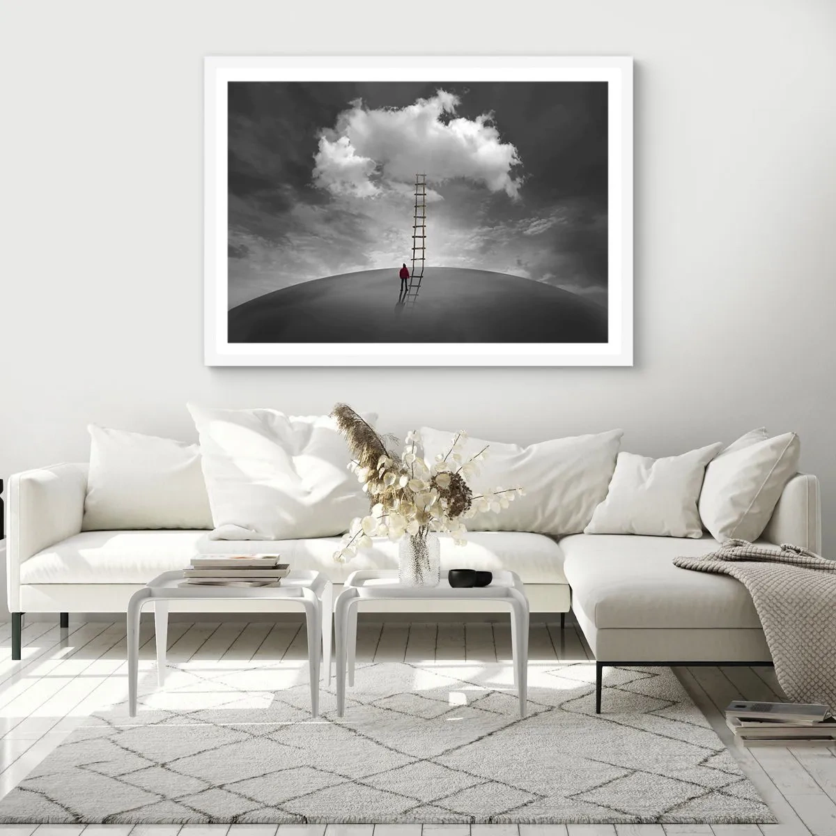 Poster in cornice bianca - Tutto è possibile - 40x30 cm