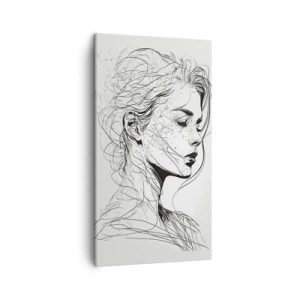 Quadro su tela - Stampe su Tela - Ritratto pensieroso - 45x80 cm