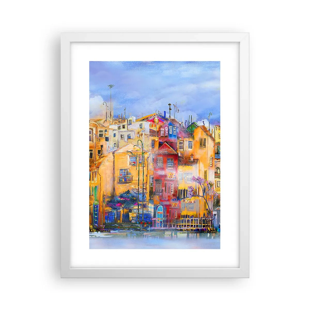 Poster in cornice bianca - Siamo insieme - 30x40 cm