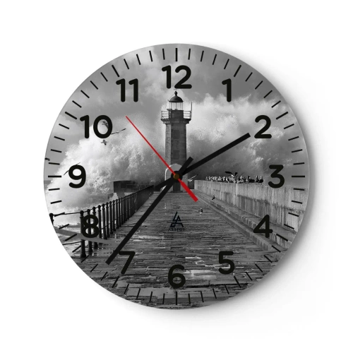Orologio da parete - Orologio in Vetro - Senza paura - 30x30 cm