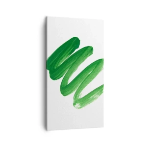 Quadro su tela - Stampe su Tela - Scherzo verde - 45x80 cm