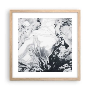 Poster in cornice rovere chiaro - Il centro della terra - 40x40 cm