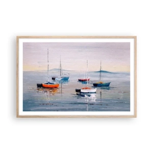 Poster in cornice rovere chiaro - Meritato riposo - 91x61 cm