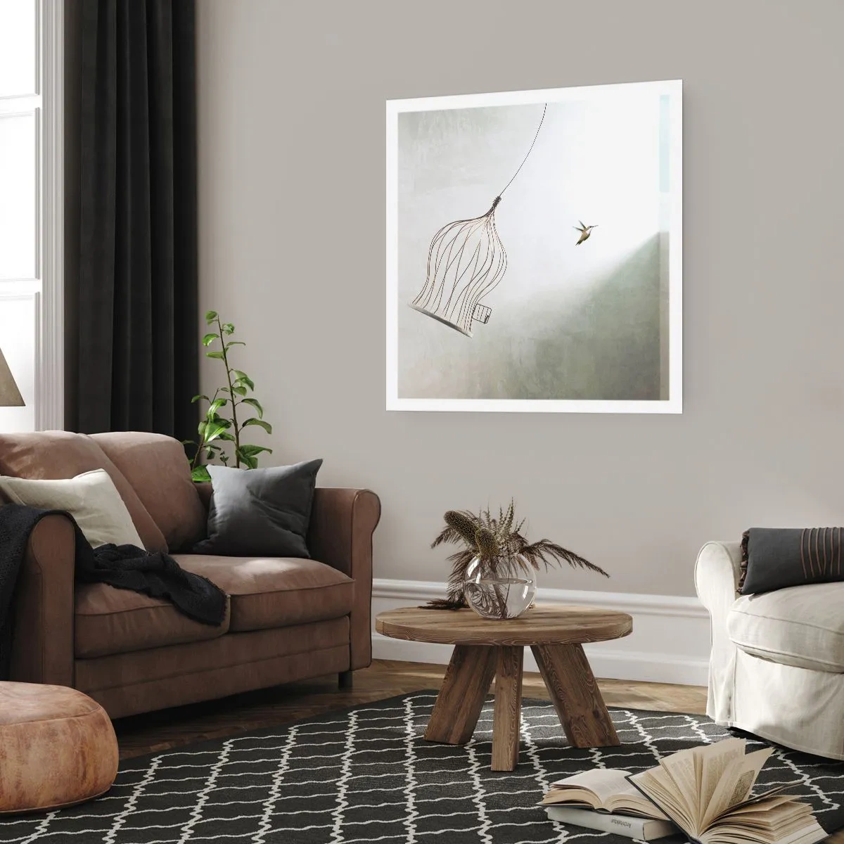Poster - Nel proprio elemento - 60x60 cm