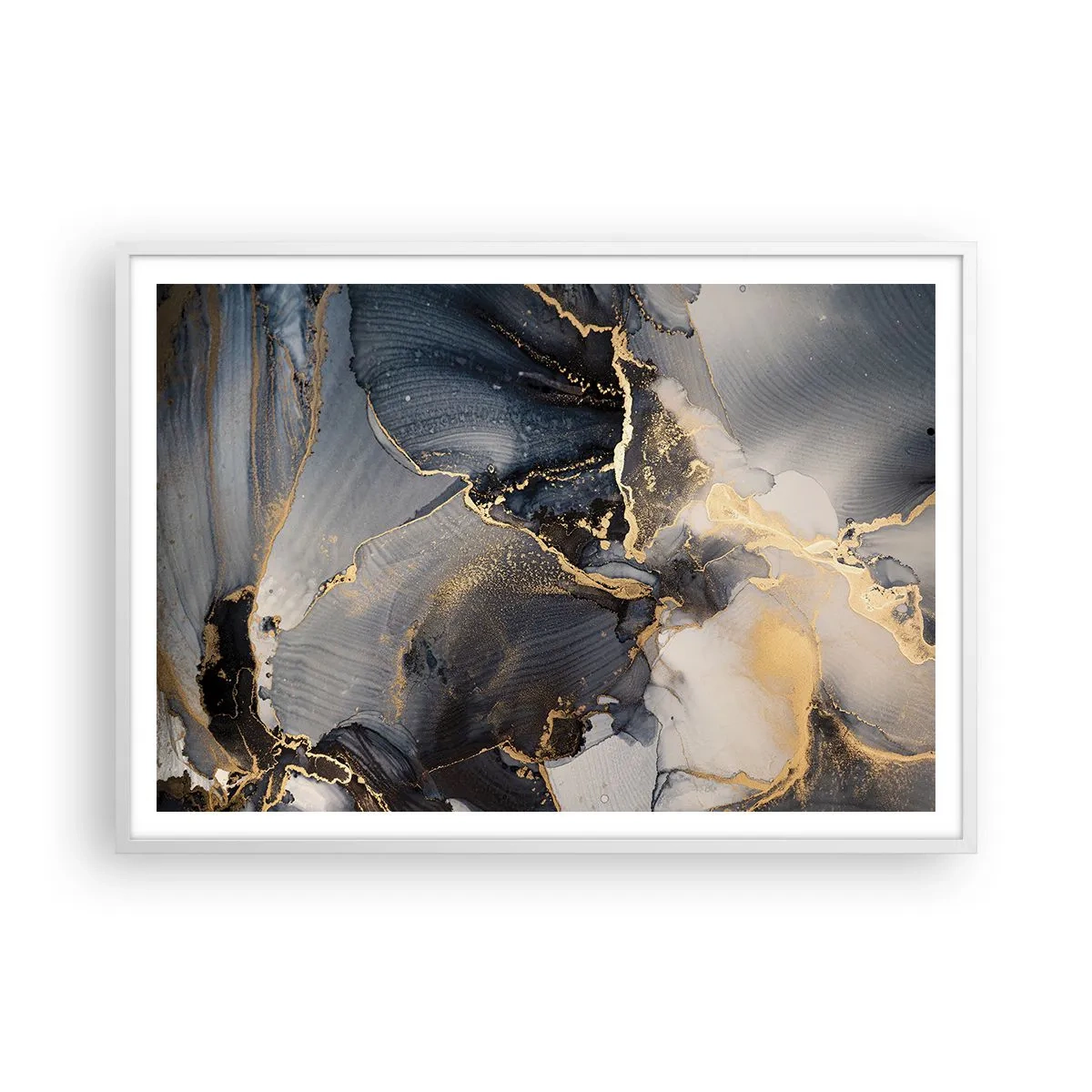 Poster in cornice bianca - Vita di pietra - 100x70 cm