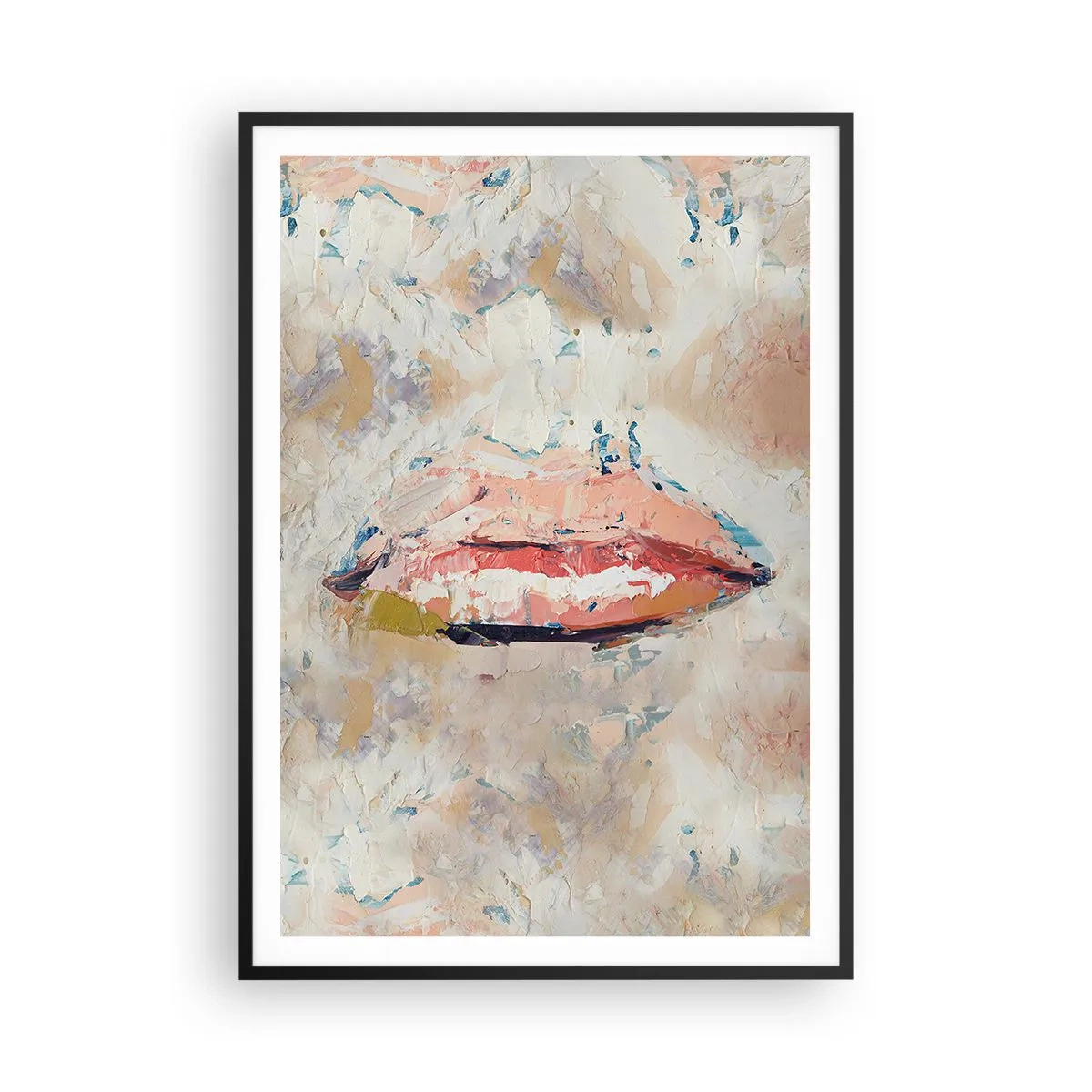 Poster in cornice nera - Risveglia i sensi - 70x100 cm