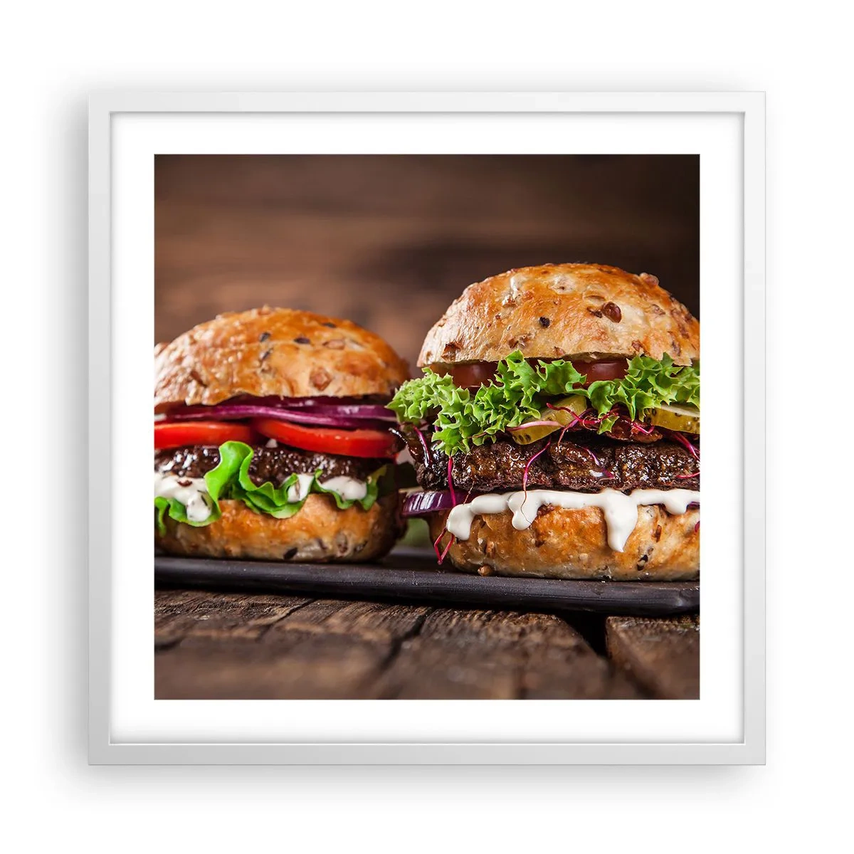 Poster in cornice bianca - American dream - 50x50 cm