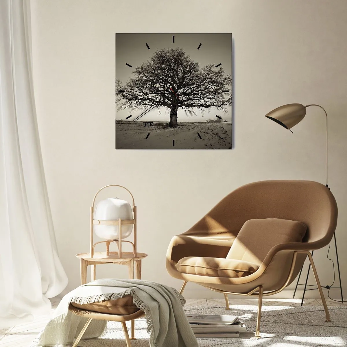 Orologio da parete - Orologio in Vetro - Da qui all'eternità - 30x30 cm