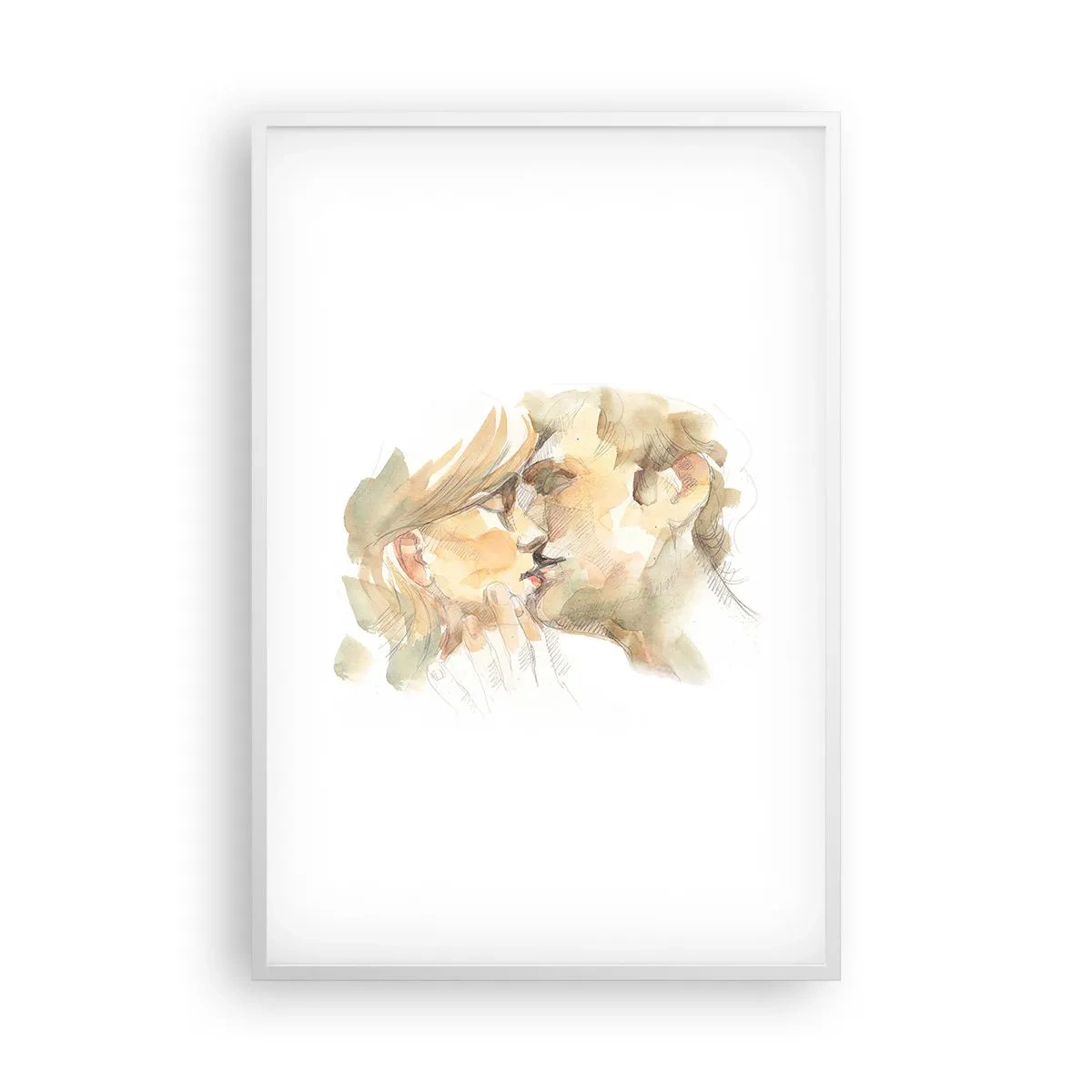 Poster in cornice bianca - Sarà l'anima gemella? - 61x91 cm