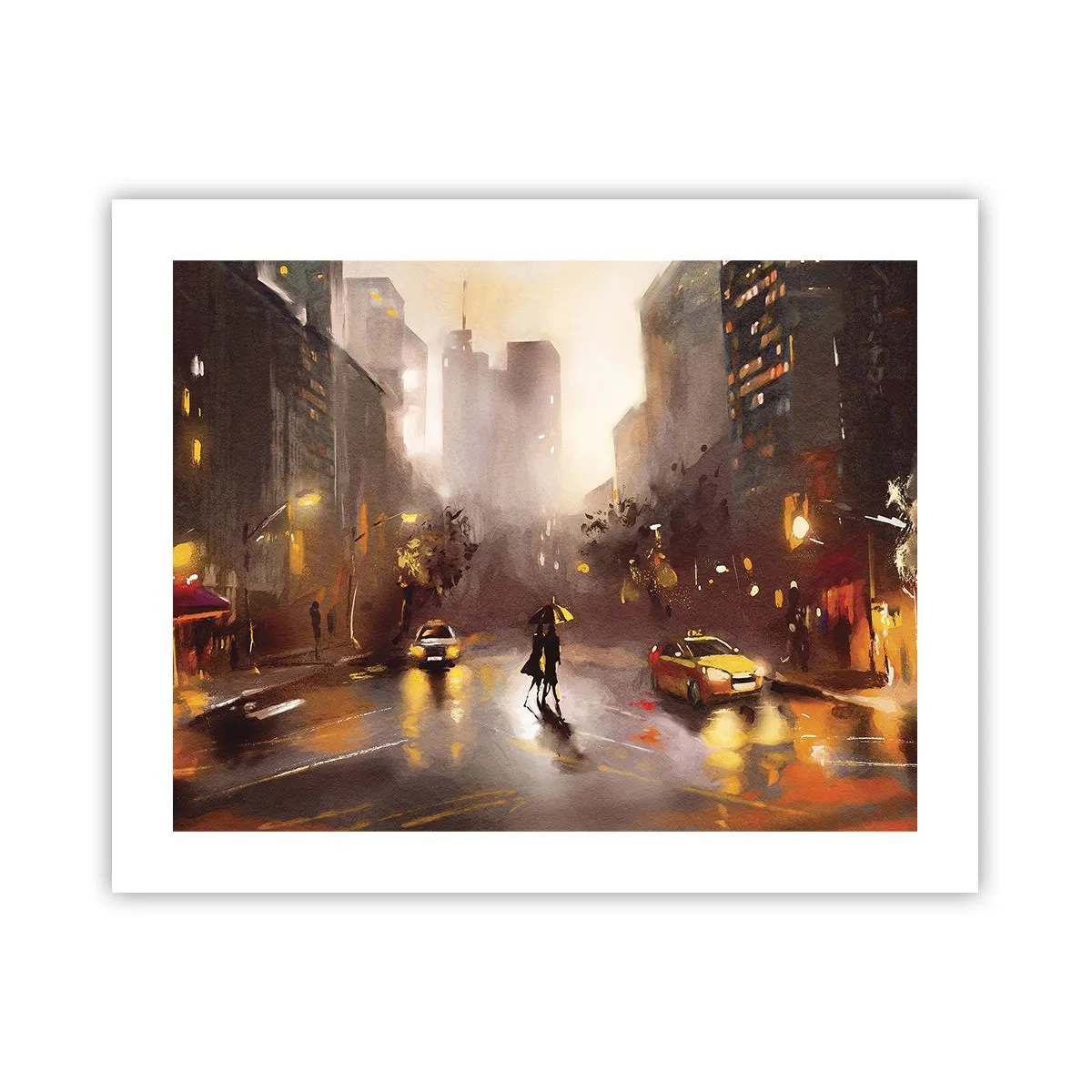 Poster - Nelle luci di New York - 50x40 cm