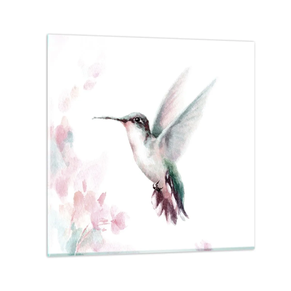 Quadro su vetro - Battito immobile - 40x40 cm