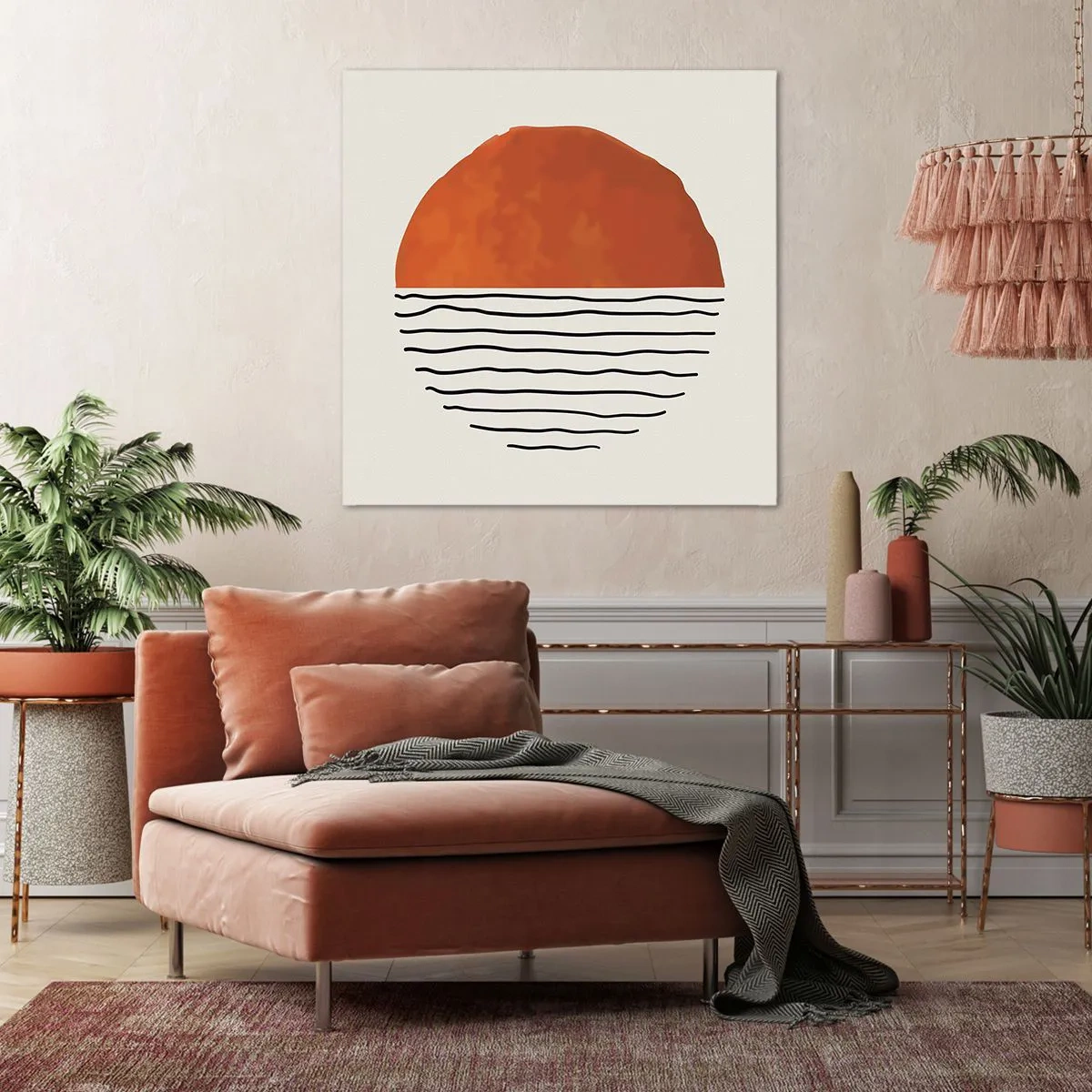 Quadro su tela - Stampe su Tela - Atmosfera giapponese - 30x30 cm