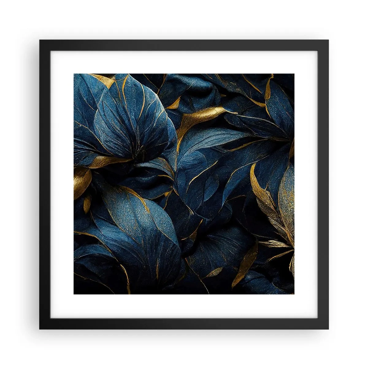 Poster in cornice nera - Foderati d'oro - 40x40 cm