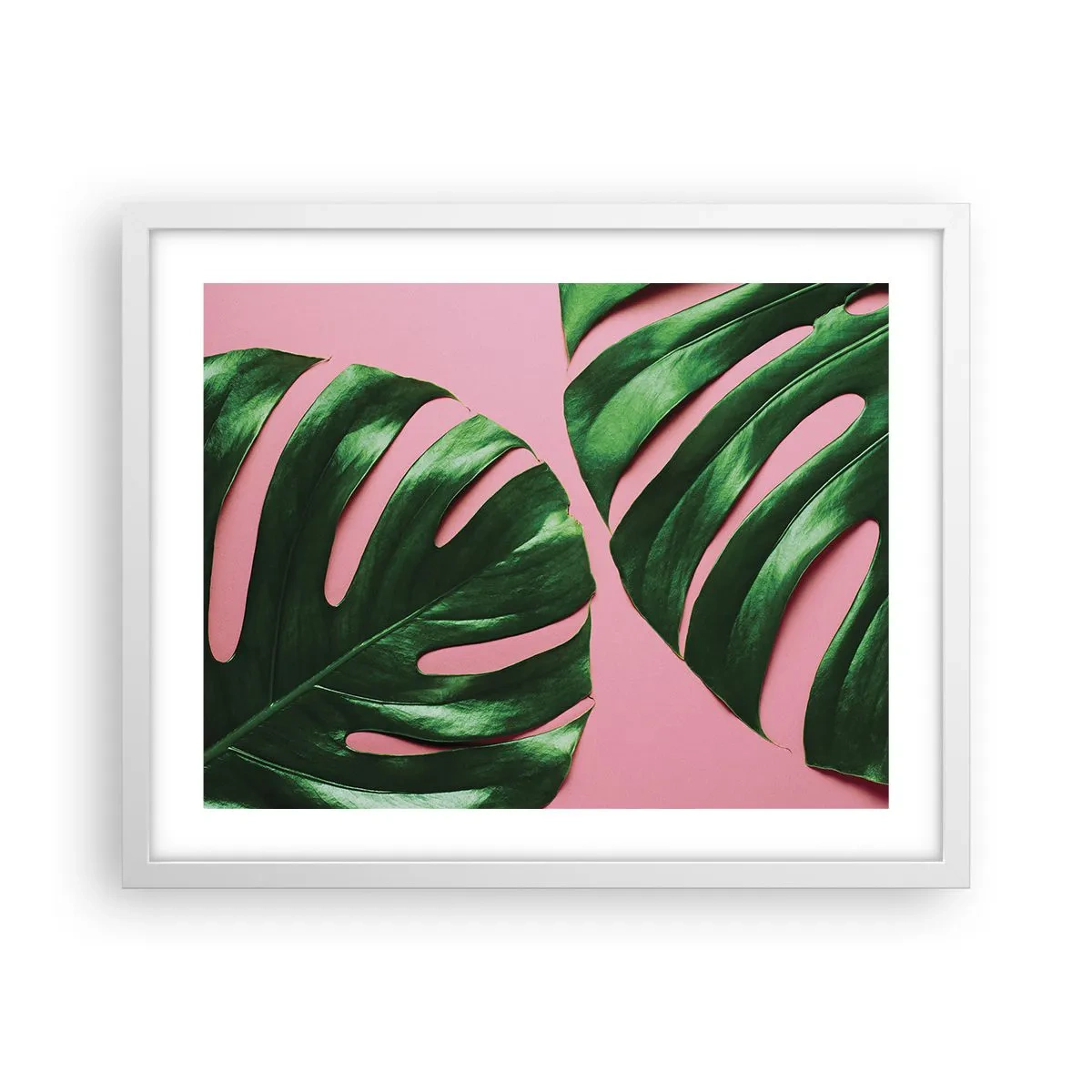 Poster in cornice bianca - Appuntamento in verde - 50x40 cm