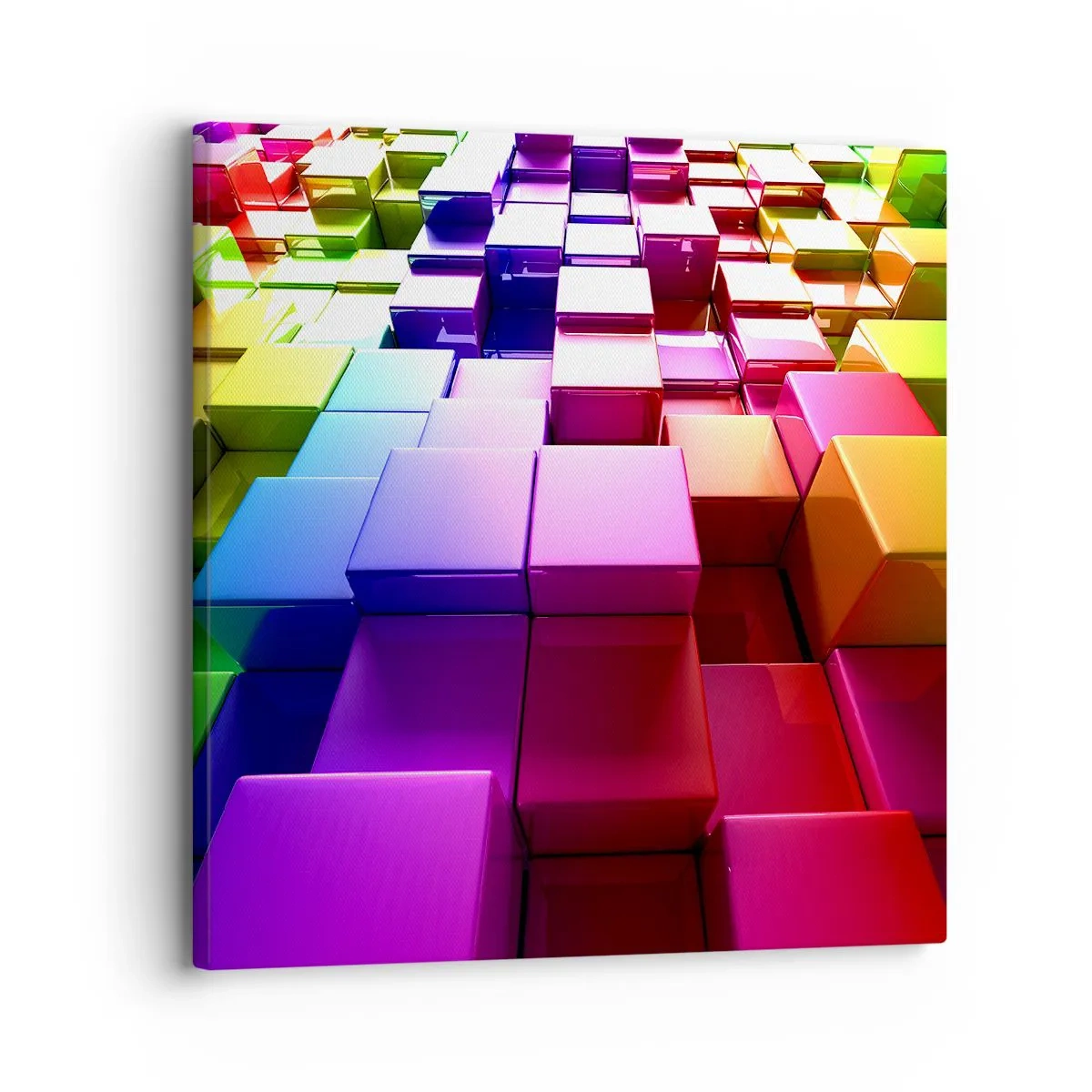 Quadro su tela - Stampe su Tela - Op Art insieme in squadra - 30x30 cm