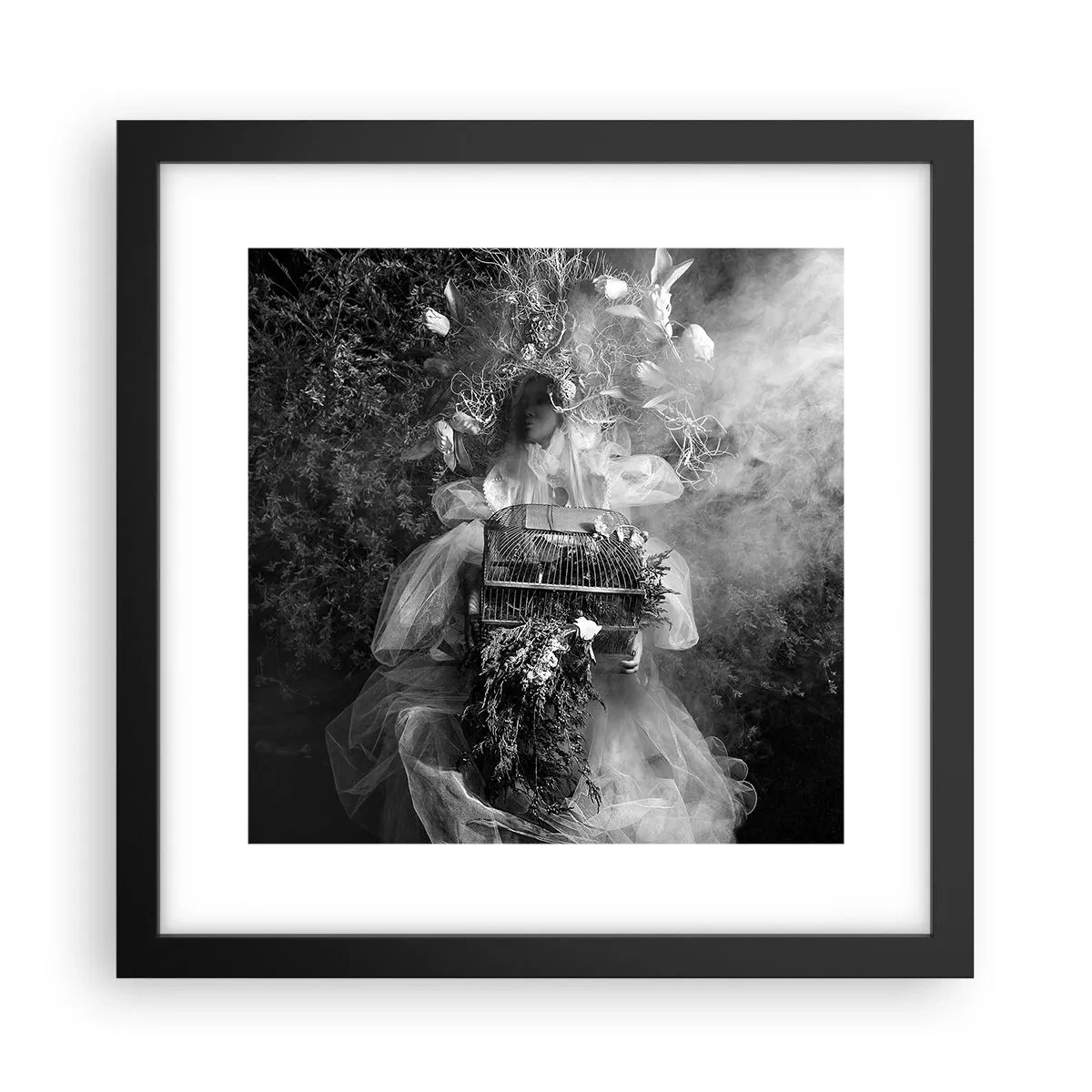 Poster in cornice nera - Madre natura stessa - 30x30 cm