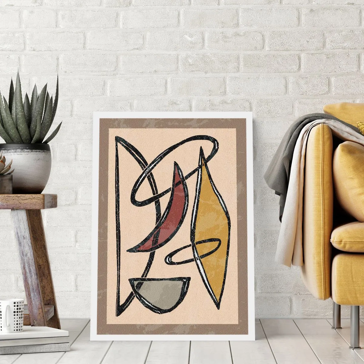 Poster - Composizione: archi e ovali - 70x100 cm