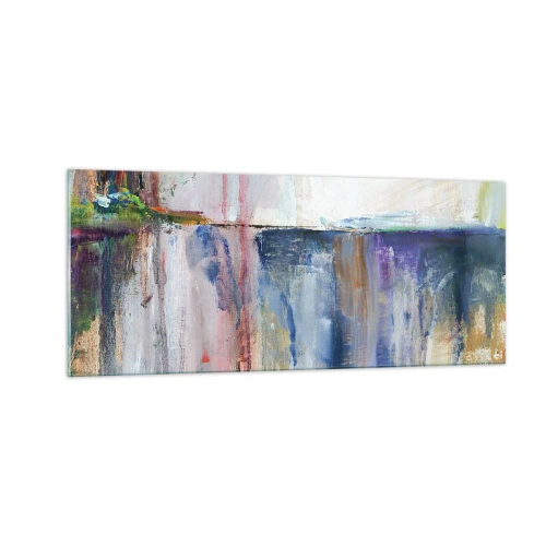 Quadro su vetro - Impressioni e suggestioni colorate - 100x40 cm