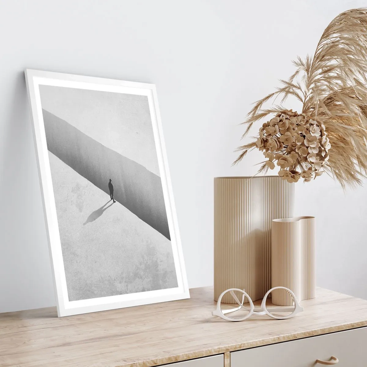 Poster in cornice bianca - Un obiettivo chiaro - 70x100 cm