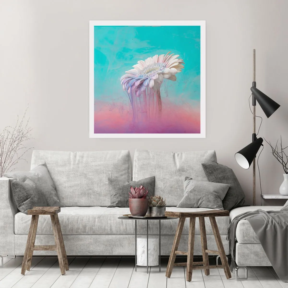 Poster - L'aldilà dei fiori - 40x40 cm