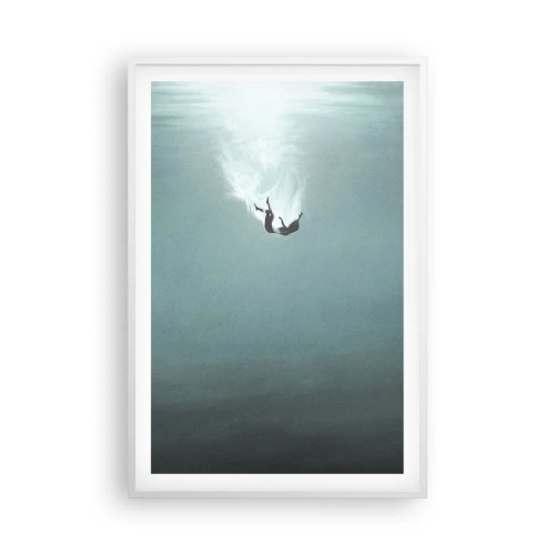 Poster in cornice bianca - Nell'abbraccio dell'oceano - 61x91 cm