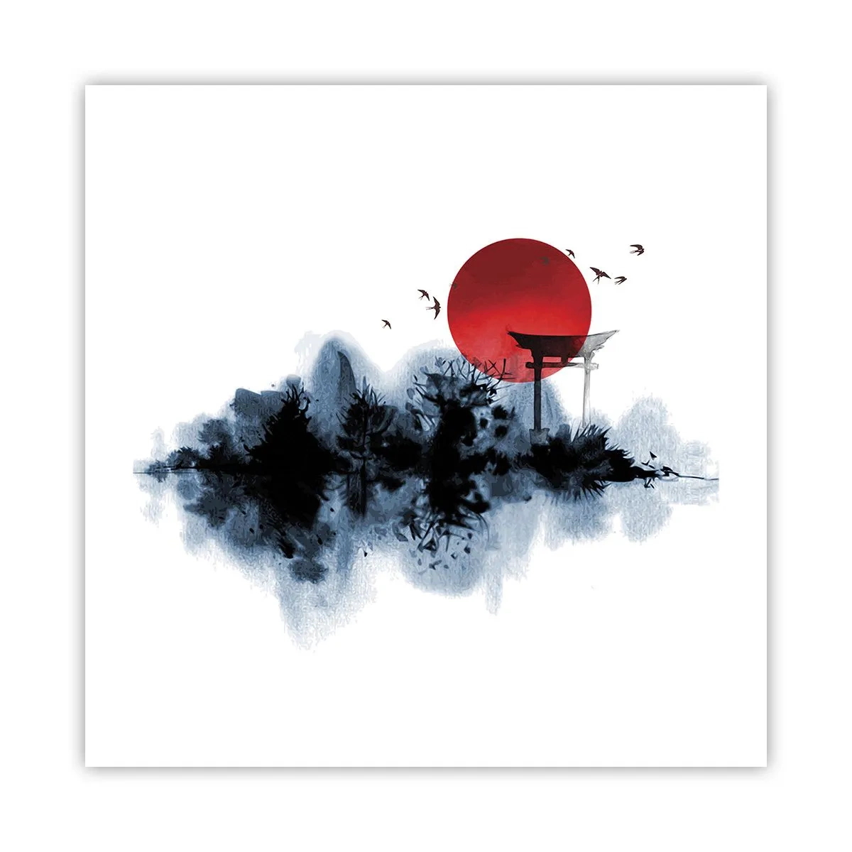 Poster - Vista giapponese - 50x50 cm