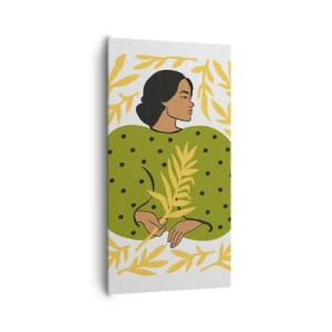 Quadro su tela - Stampe su Tela - Ragazza hawaiana - 65x120 cm