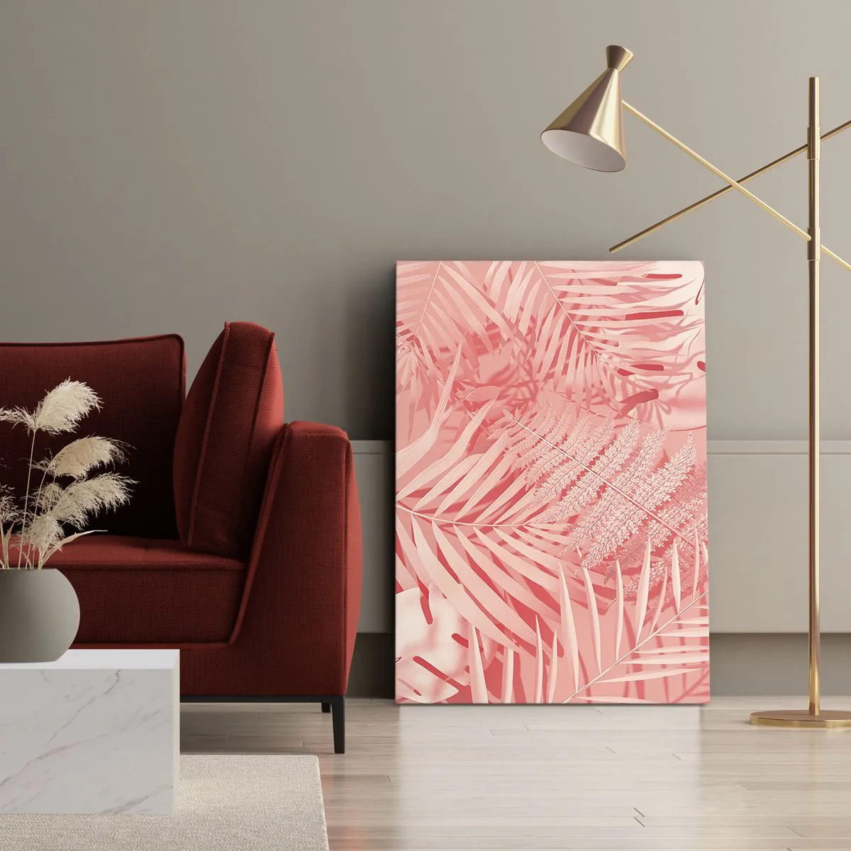 Quadro su tela - Stampe su Tela - Concetto rosa - 65x120 cm