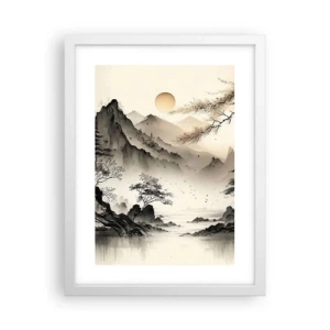 Poster in cornice bianca - Il fascino irripetibile dell'oriente - 30x40 cm