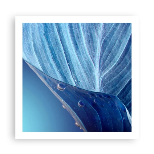 Poster - Gocce di blu nascoste - 60x60 cm