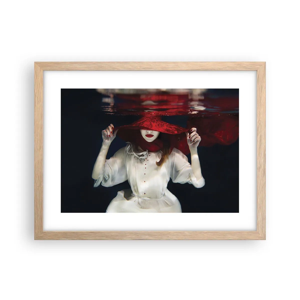 Poster in cornice rovere chiaro - Donnagatto - 40x30 cm