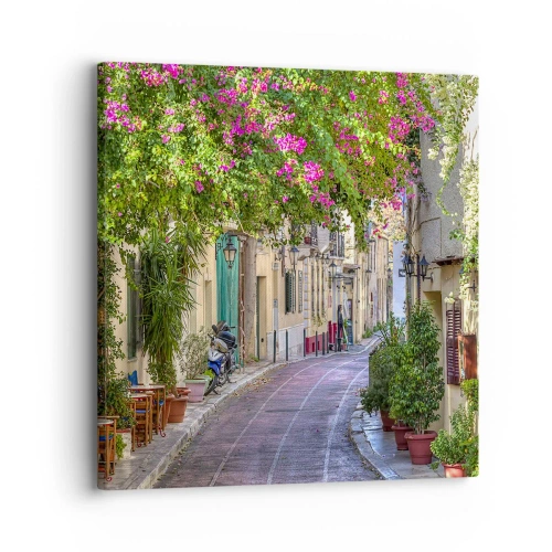 Quadro su tela - Stampe su Tela - Angolo fiorito - 30x30 cm