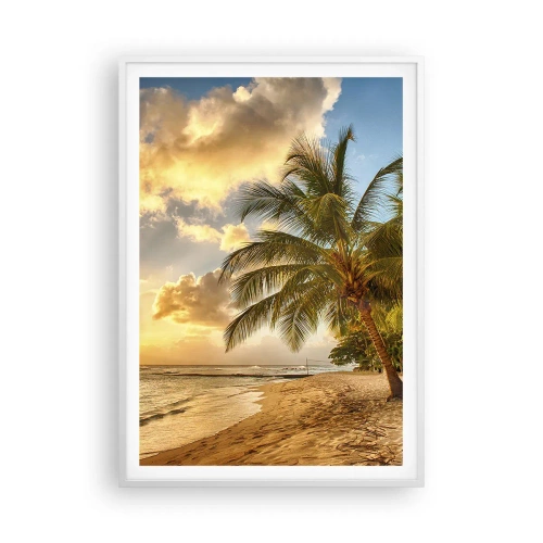Poster in cornice bianca - Estate perpetua, vacanze per sempre - 70x100 cm