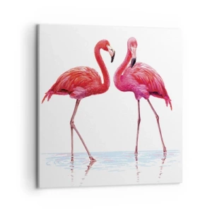 Quadro su tela - Stampe su Tela - Appuntamento in rosa - 50x50 cm