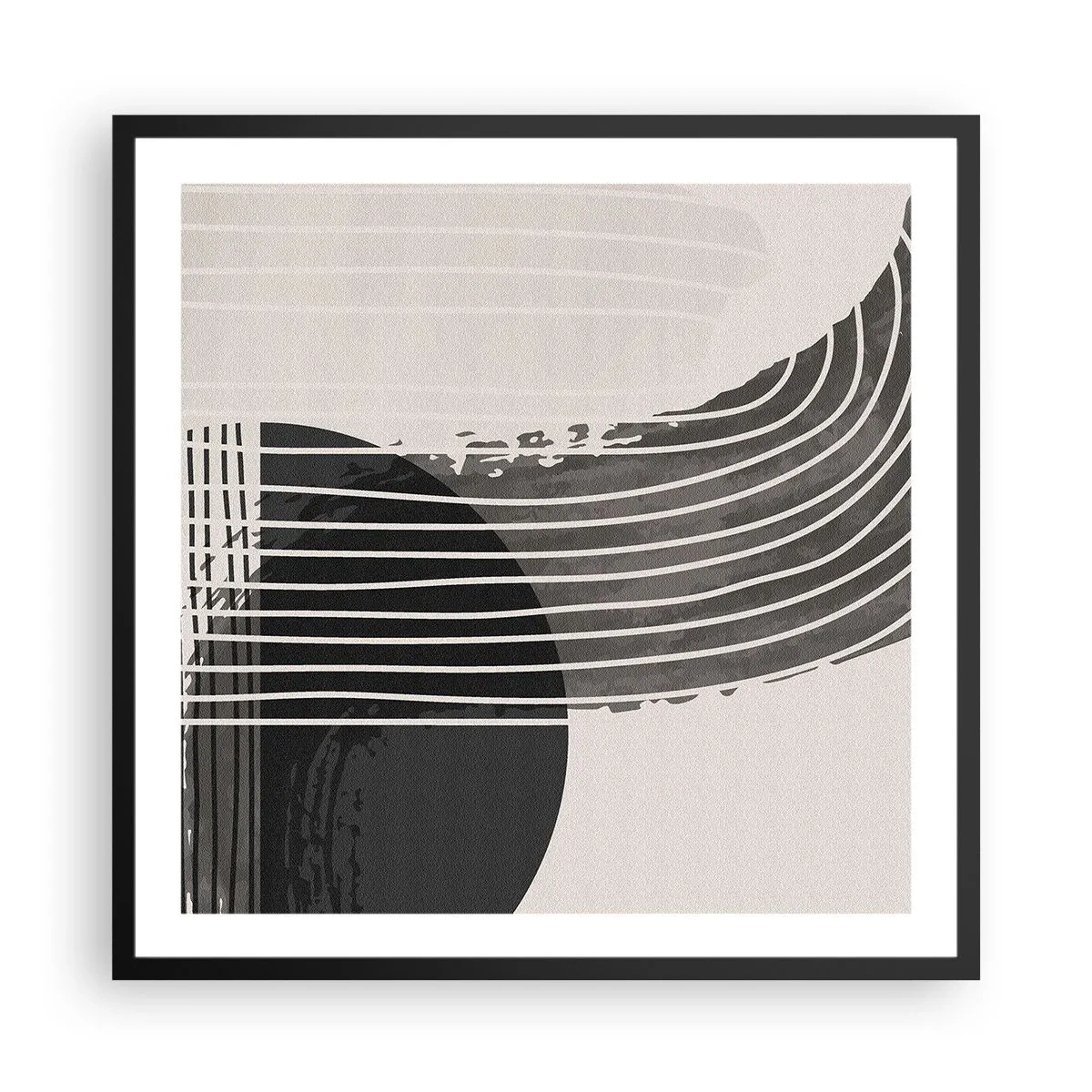 Poster in cornice nera - Andata e ritorno - 60x60 cm