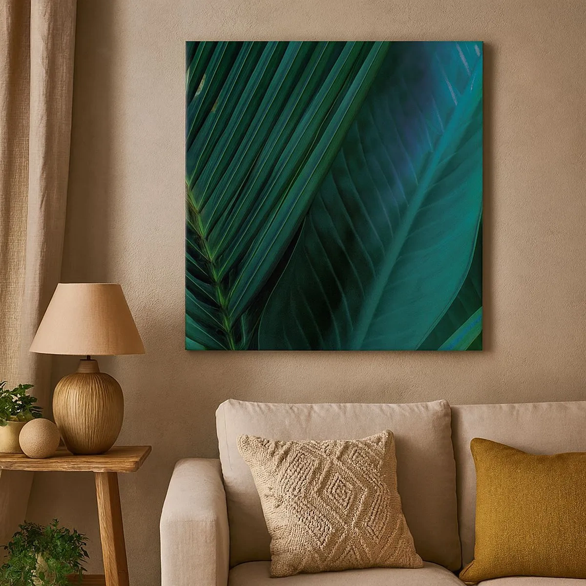 Quadro su tela - Stampe su Tela - Anatomia del verde - 30x30 cm