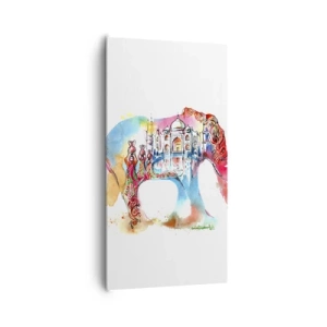 Quadro su tela - Stampe su Tela - India: aura d'amore - 65x120 cm