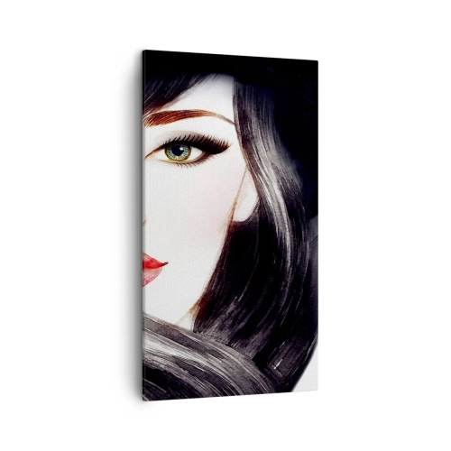 Quadro su tela - Stampe su Tela - Sguardo di zaffiro - 45x80 cm