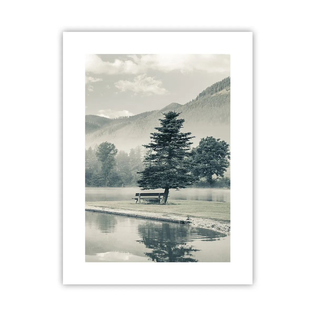 Poster - Il lago dorme ancora - 30x40 cm