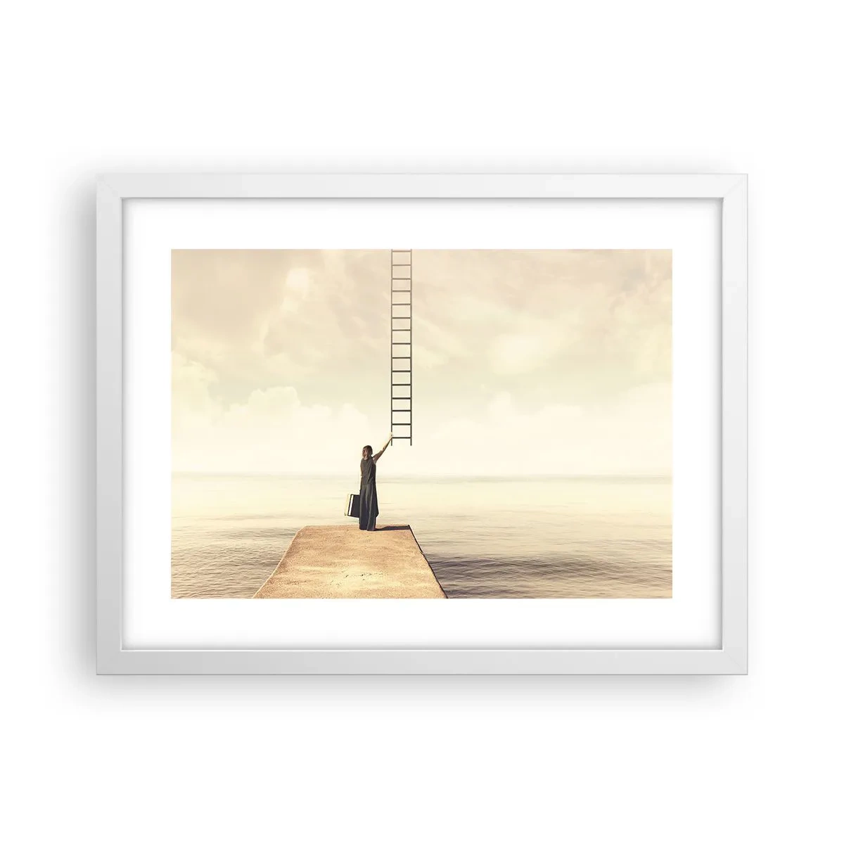 Poster in cornice bianca - Viaggio magico - 40x30 cm