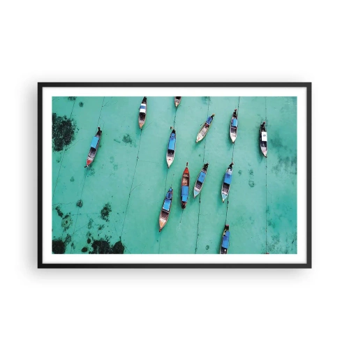 Poster in cornice nera - In gioiosa attesa - 91x61 cm