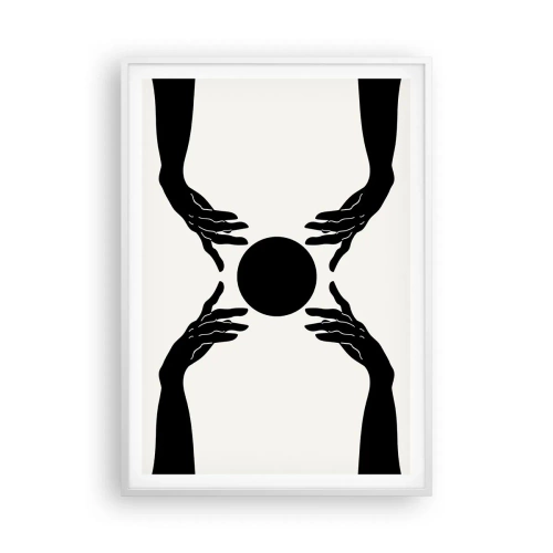 Poster in cornice bianca - Segno misterioso - 70x100 cm