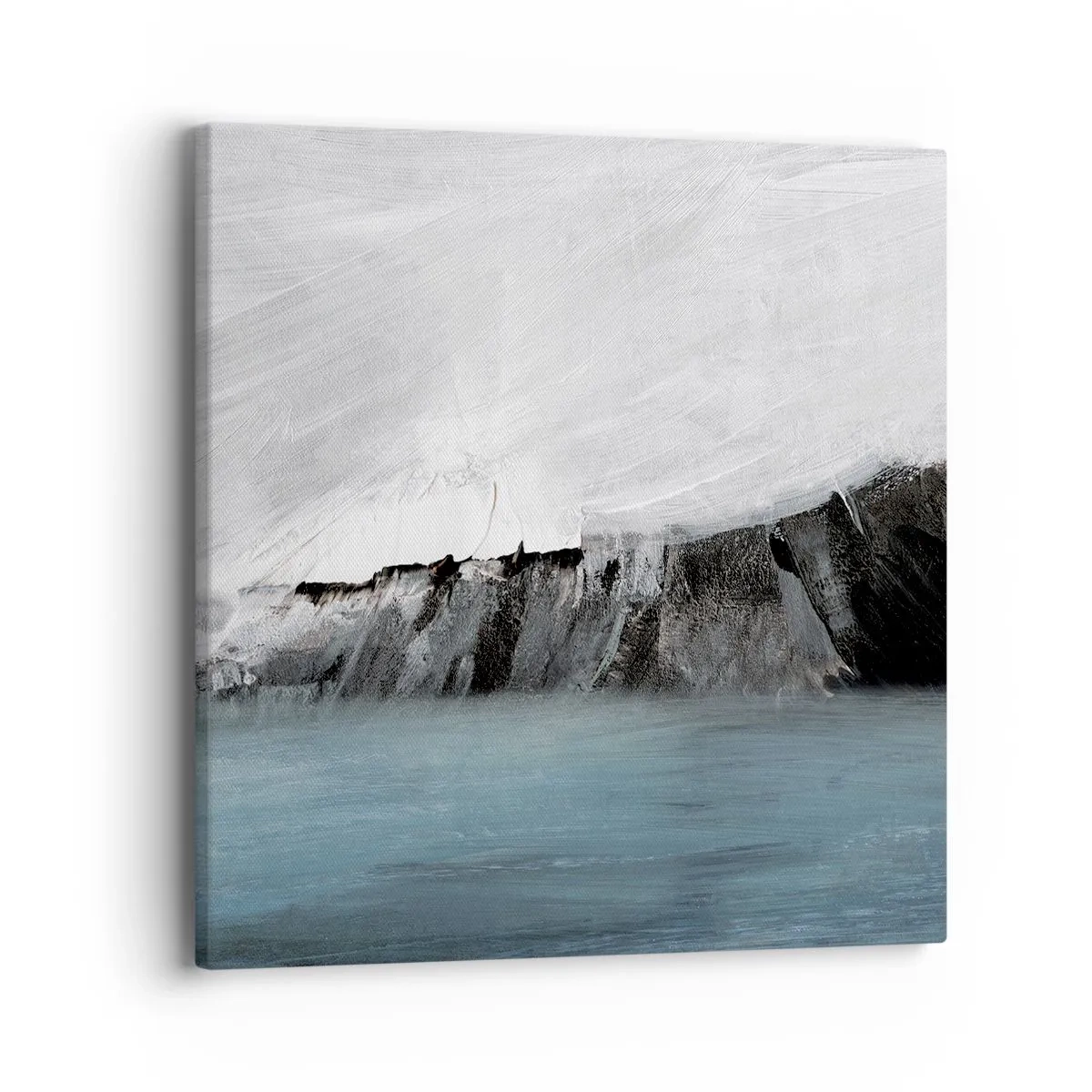 Quadro su tela - Stampe su Tela - Acqua-terra: lo scontro degli elementi - 40x40 cm