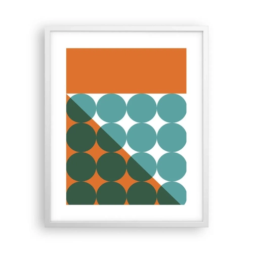 Poster in cornice bianca - In alto obliquo - 40x50 cm