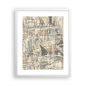 Poster in cornice bianca - In attesa di essere decifrato - 40x50 cm