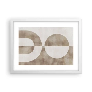 Poster in cornice bianca - Analogie e differenze - 40x30 cm