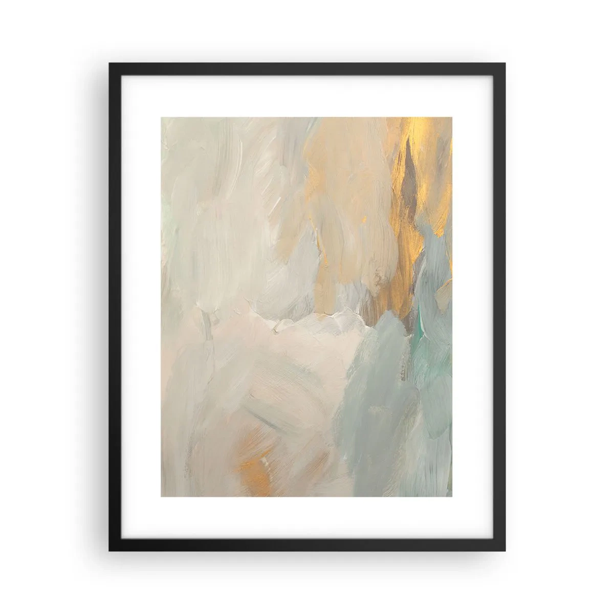 Poster in cornice nera - Astrazione: il paese della mitezza - 40x50 cm