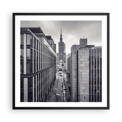 Poster in cornice nera - La valle di Varsavia - 60x60 cm