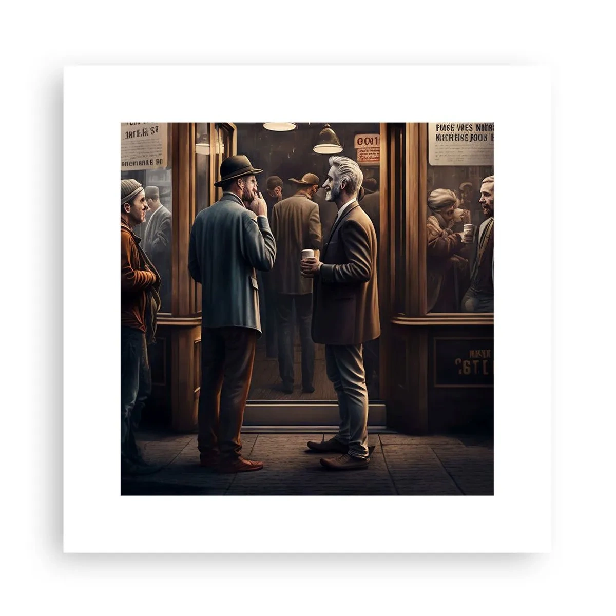 Poster - Il buon momento della giornata - 30x30 cm