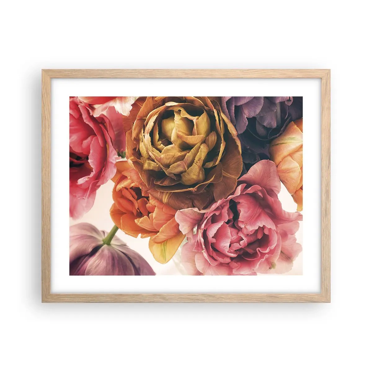 Poster in cornice rovere chiaro - La festa della vita - 50x40 cm